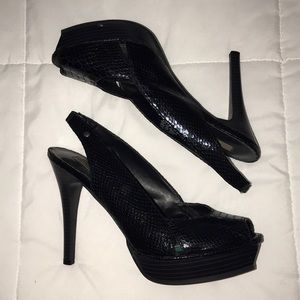 Vera Wang Black Heels